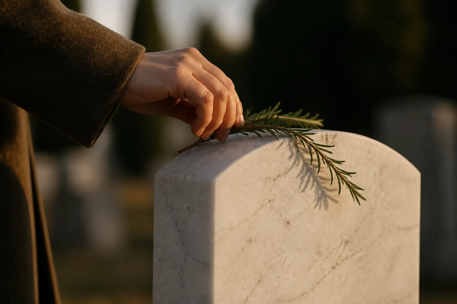 Vue du cimetière avec carré musulman à Grenoble