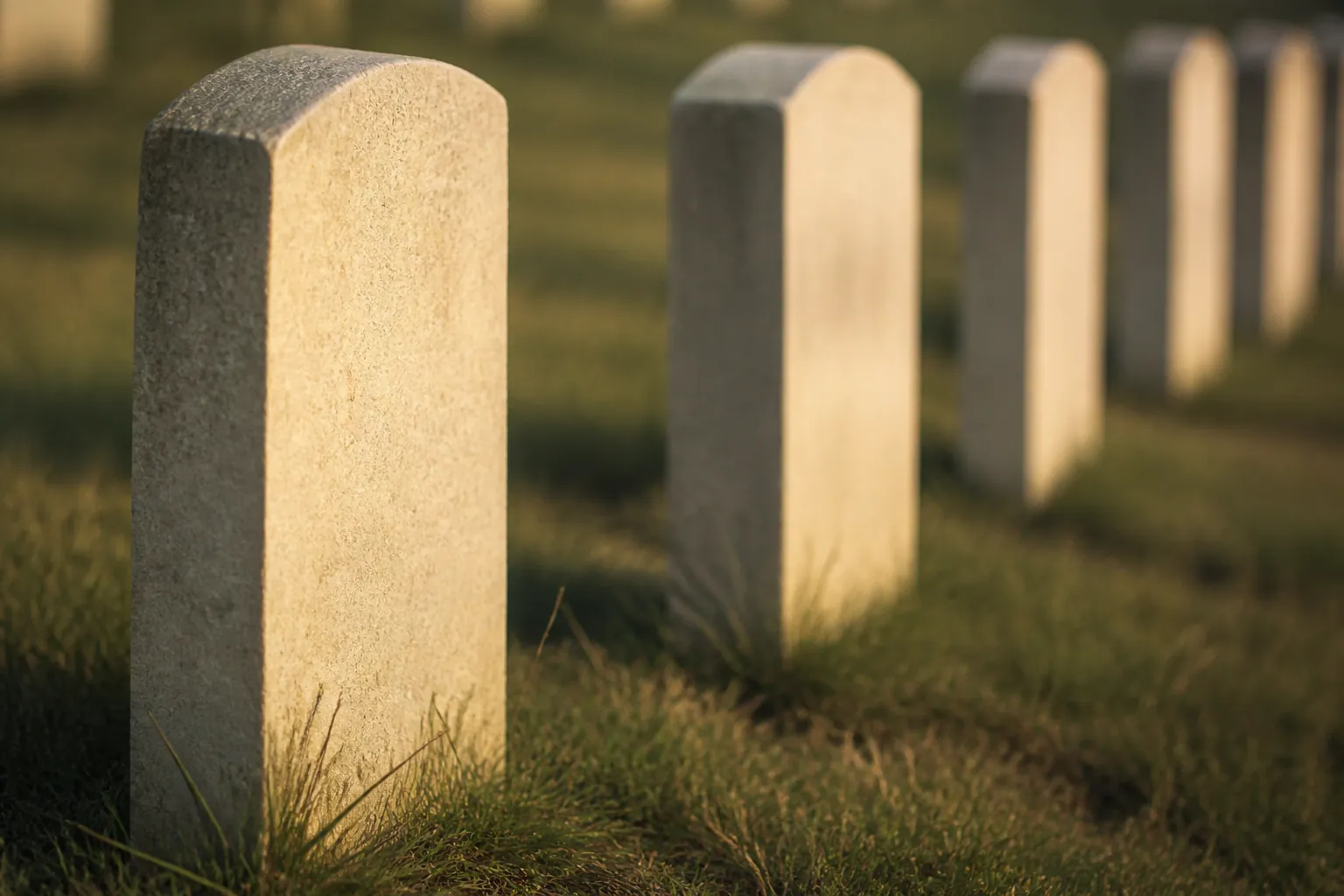 Cimetière avec carré musulman et stèles orientées vers la qibla