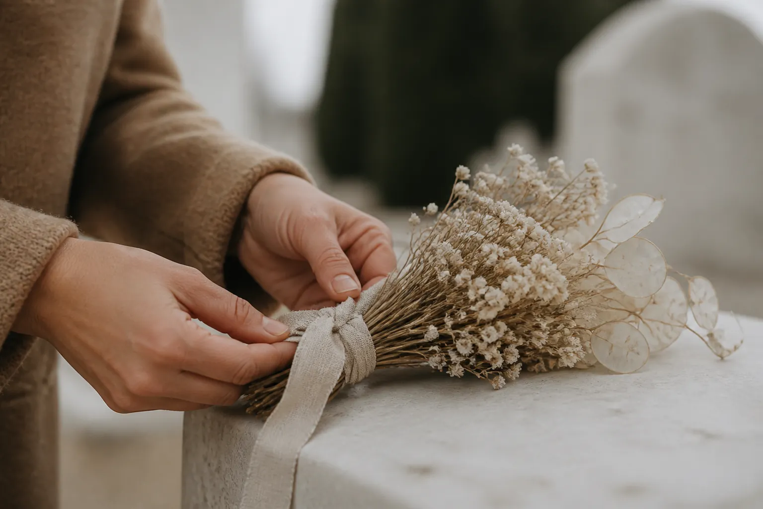 Cimetière de Douai avec le carré musulman et ses stèles orientées vers la qibla