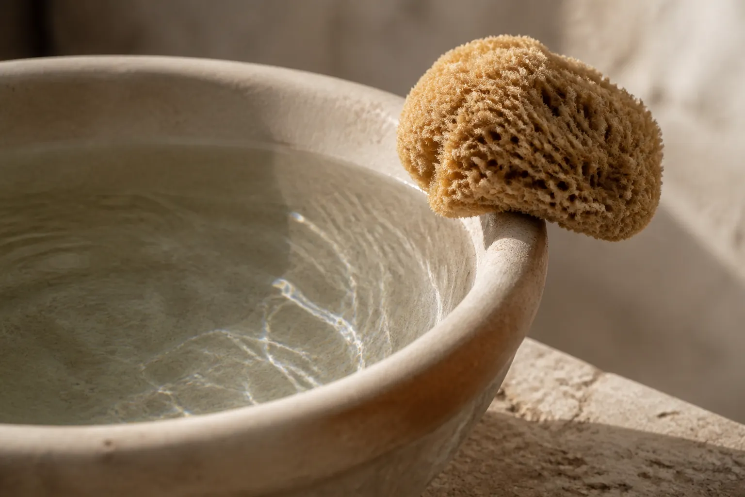 Préparation de la toilette rituelle dans une salle dédiée