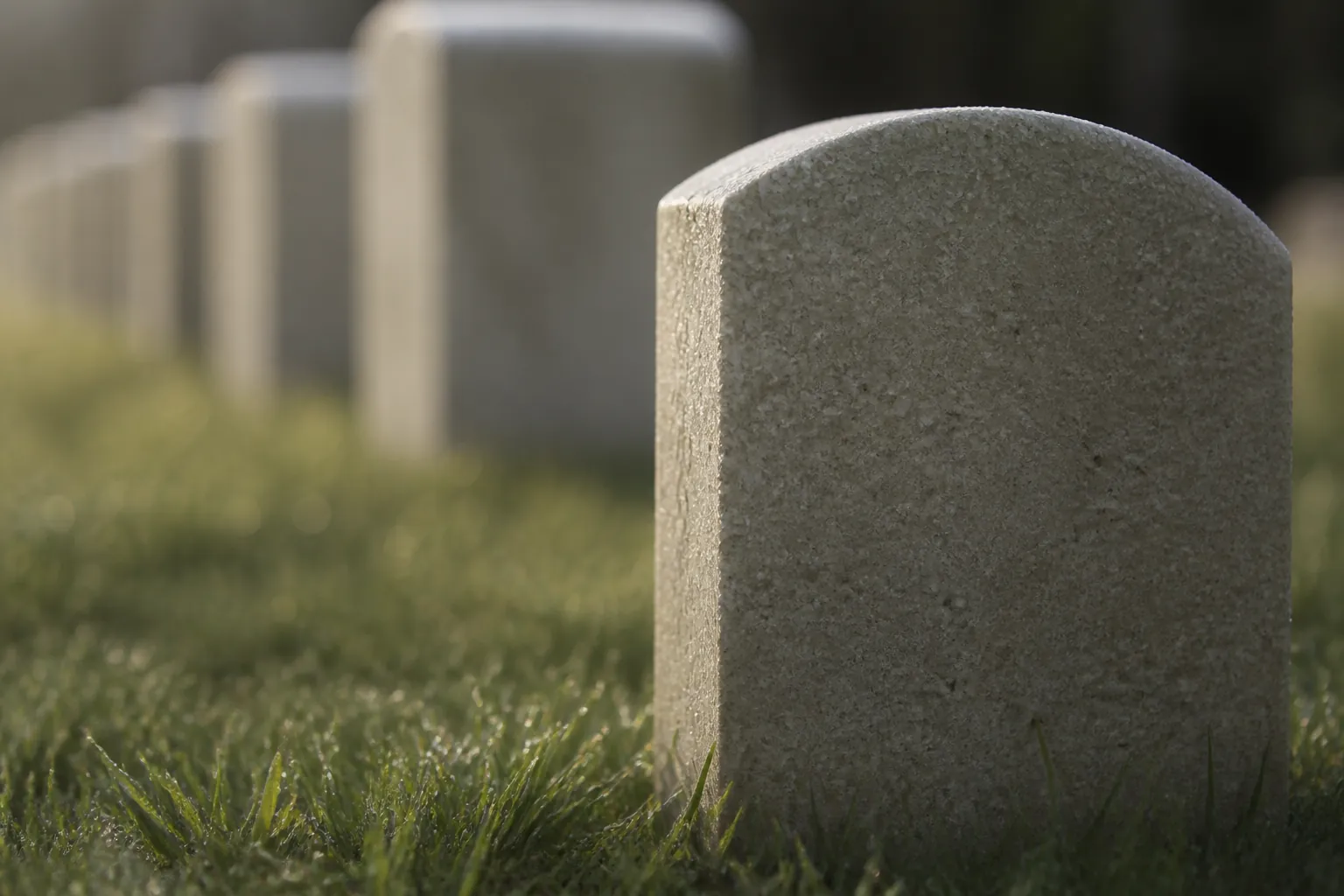 Carré musulman au cimetière du Nordfeld à Mulhouse, tombes orientées vers la qibla