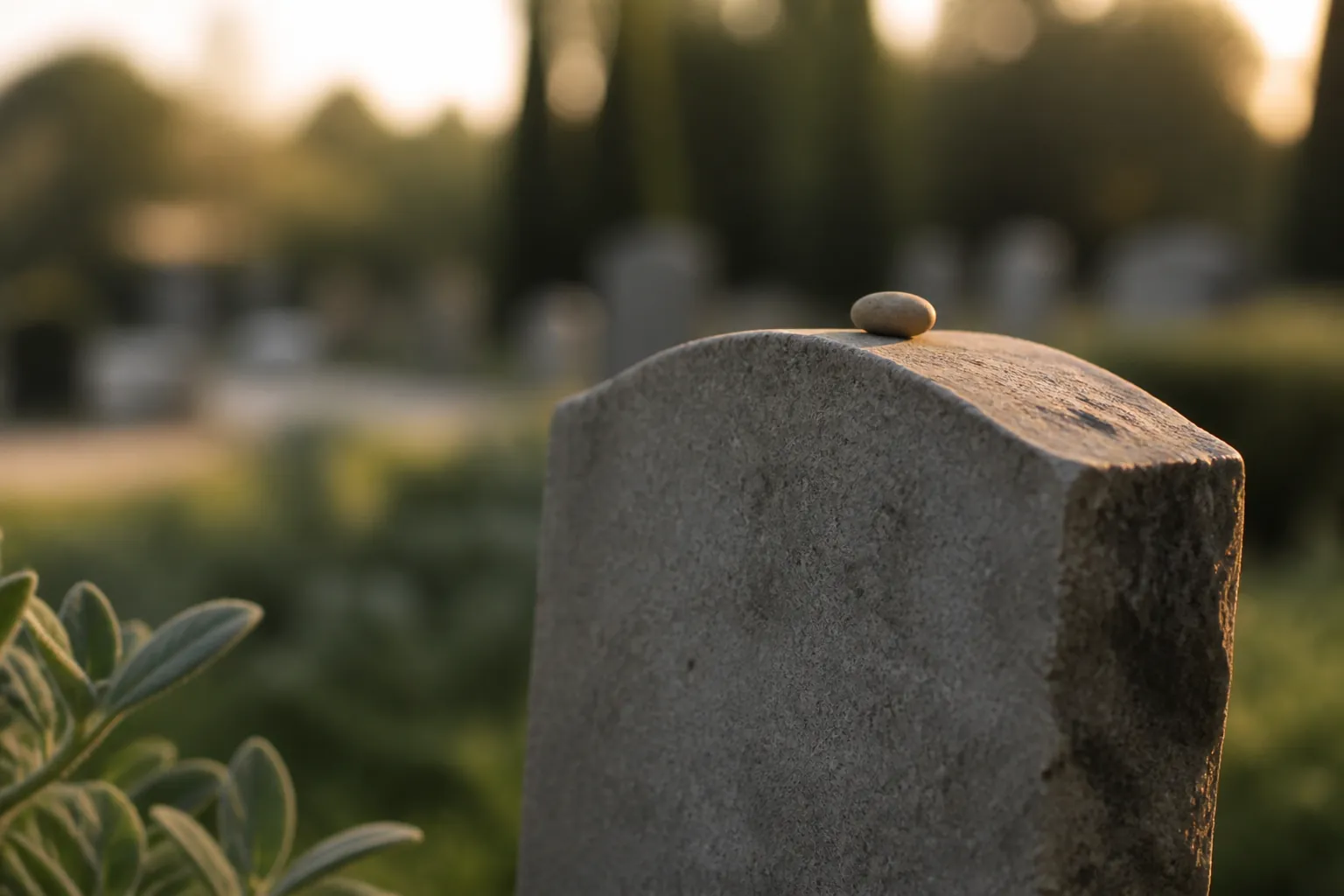 Vue du carré musulman dans un cimetière de l'agglomération lyonnaise